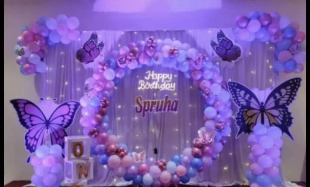 Butterfly Birthday Theme Decor